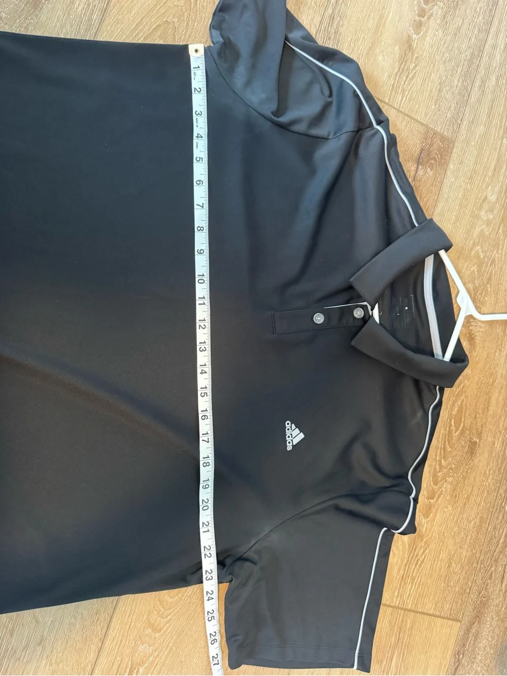 Adidas Climacool performance short-sleeve polo in black Men’s size XL